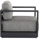 Tavira Charcoal / Lanikai Salt And Pepper Outdoor Armchair in Charcoal / Lanikai Salt / Pepper